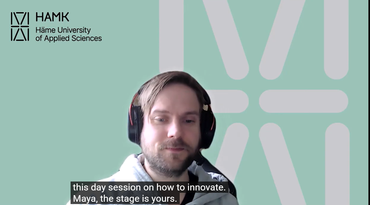 Jukka Raitanen guided the audience into innovation.